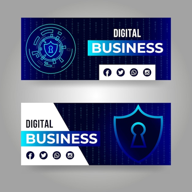 Banners designs concept