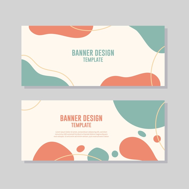 banners template with abstract background