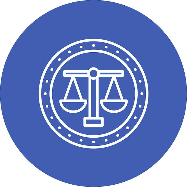 Bar Association icon vector image Can be used for Law Legislation