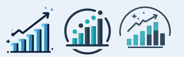 bar chart icon illustration