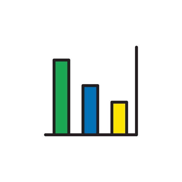 Bar Chart icon vector design templates