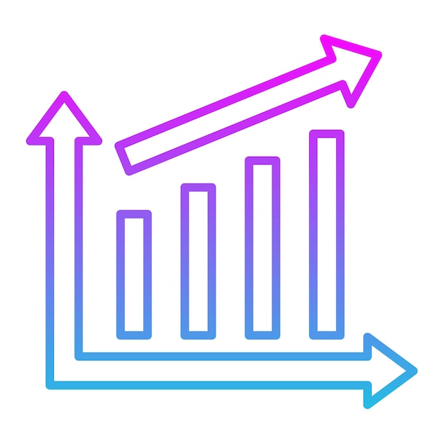 Vettore iconica del grafico a barre