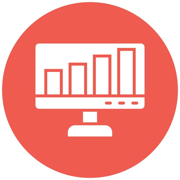 Bar Chart Vector Icon Design Illustratie