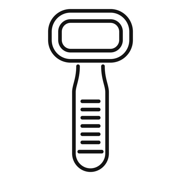 Bar glass scanner icon outline vector Sign label cellular