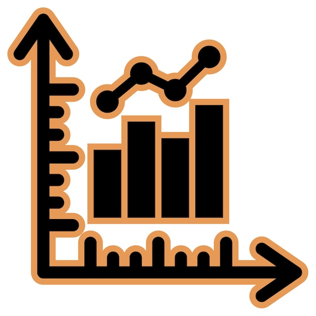 Vector bar graph icon