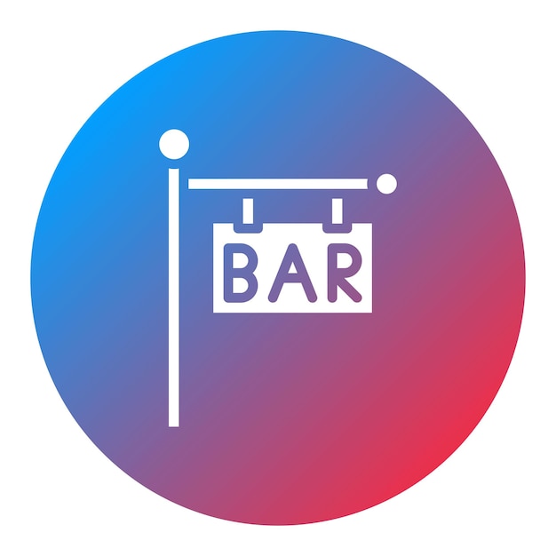 Bar Sign icon vector image Can be used for Bar