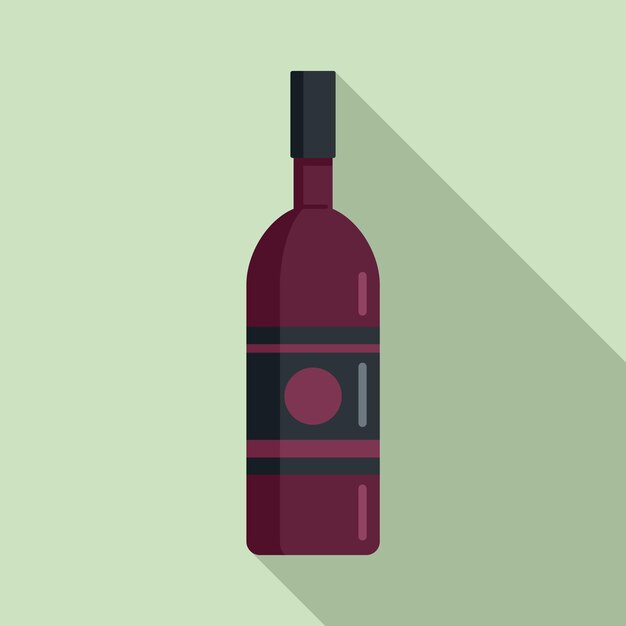 Vector bar wine bottle icon flat illustration of bar wine bottle vector icon for web design