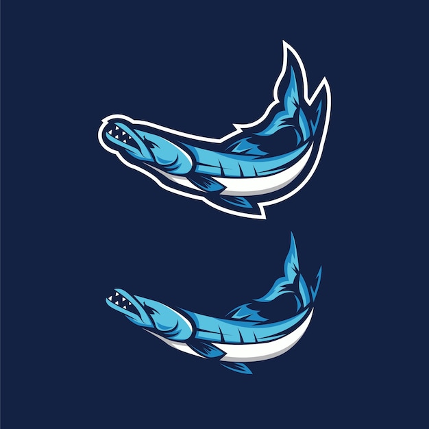 Baracuda mascot logo