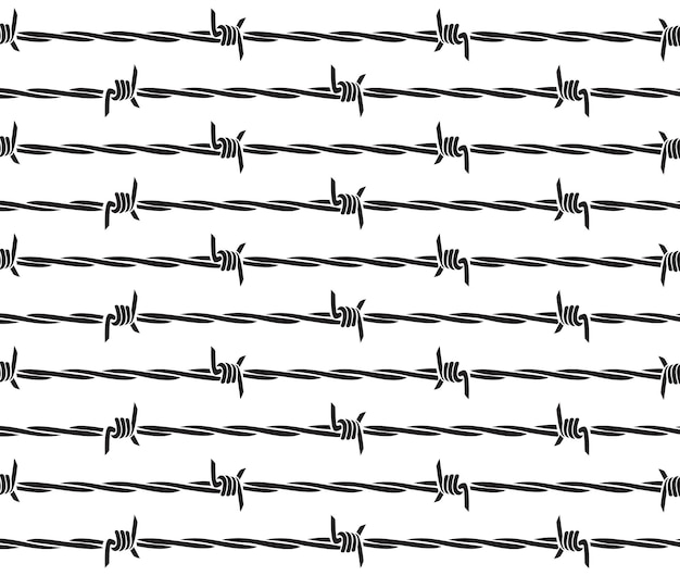 Vector barb wire background