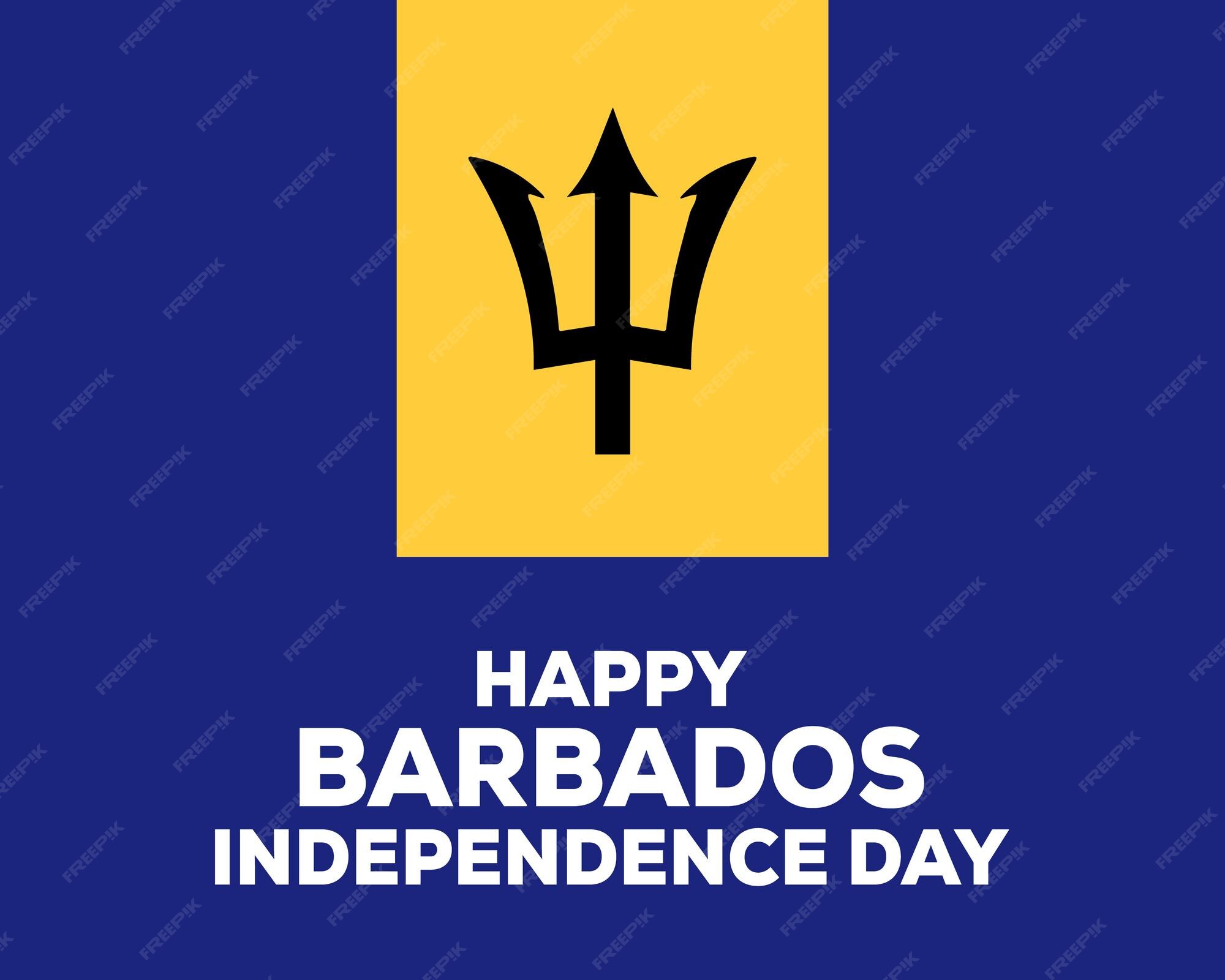 Premium Vector Barbados independence day