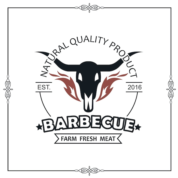 Barbecue grill embleem