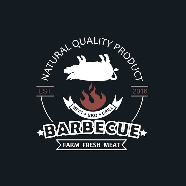 barbecue grill emblem