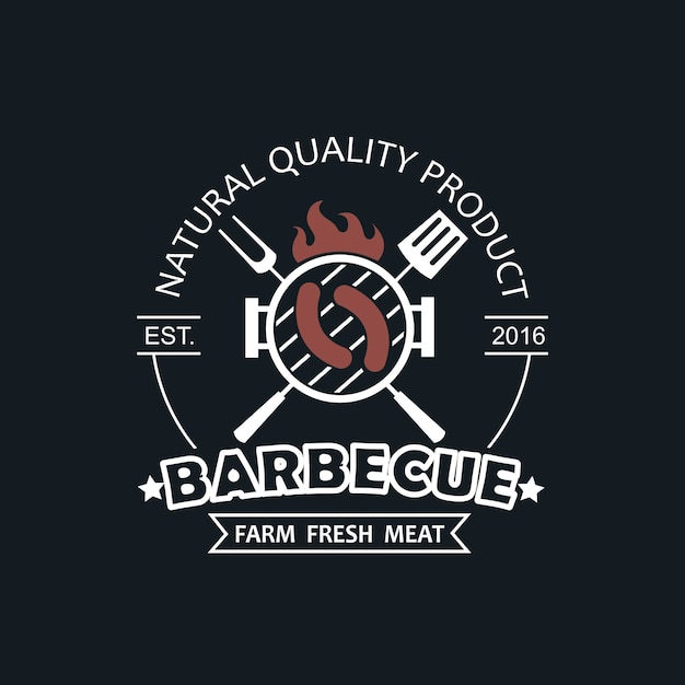 Barbecue grill emblem