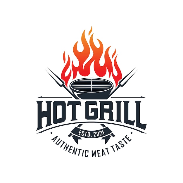 Barbecue grill logo