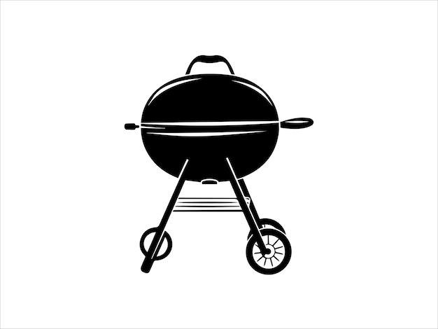 barbecue grill vector for print on demand barbecue grill isolated on white