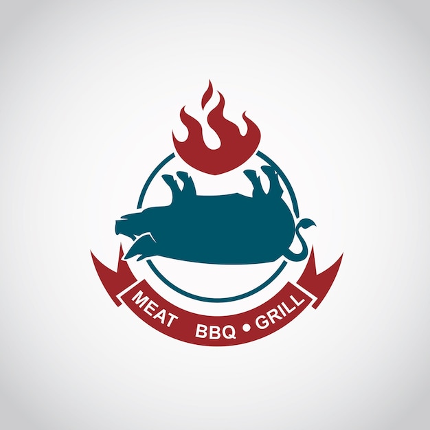 Vector barbecue icon design