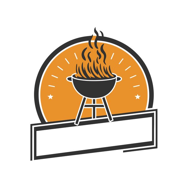 Barbecue logo template