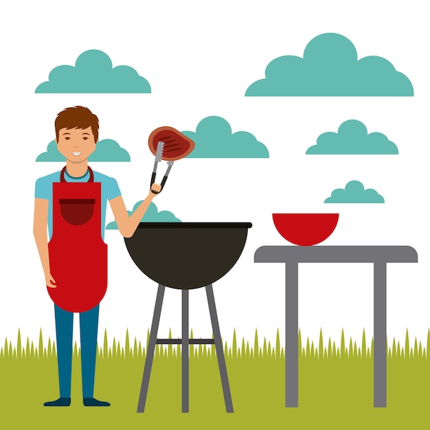 Vector barbecue ontwerp