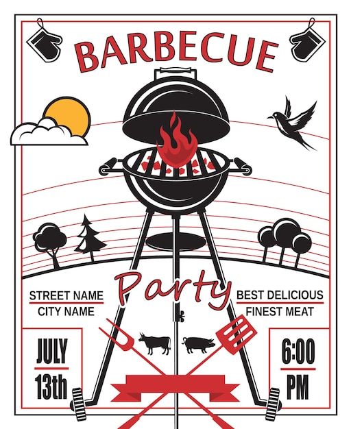 barbecue party invitation