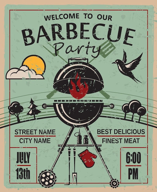 barbecue party invitation