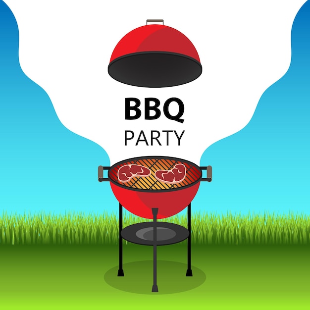 Barbecue posters. BBQ time. Barbecue party