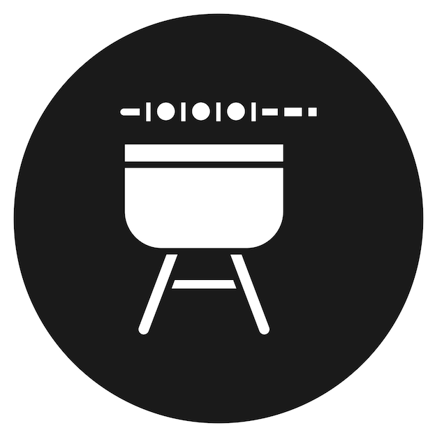 Barbecue vector icoon Kan worden gebruikt voor zomer icoonset