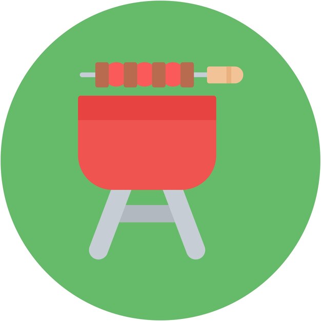 Barbecue Vector Illustration Style