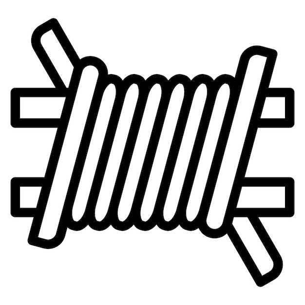 Barbed Wire Icon Style