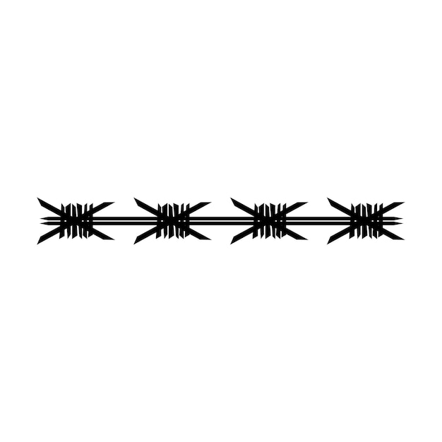 Barbed wire icon vector