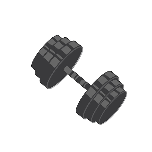 Barbell vector pictogram illustratie ontwerp