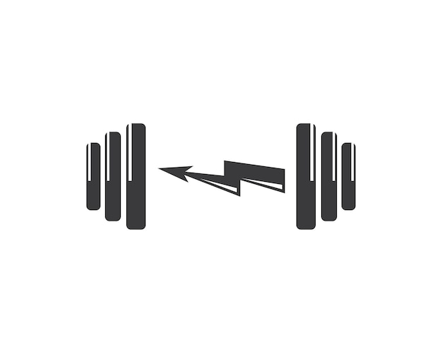 Barbell vector pictogram illustratie