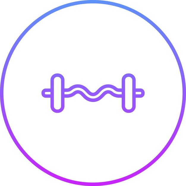 Barbells vector icon illustration of Gym iconset