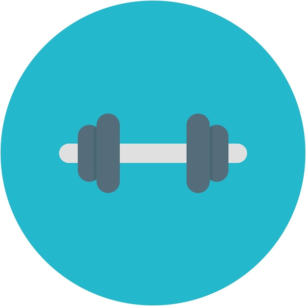 Barbells Vector Illustration Style