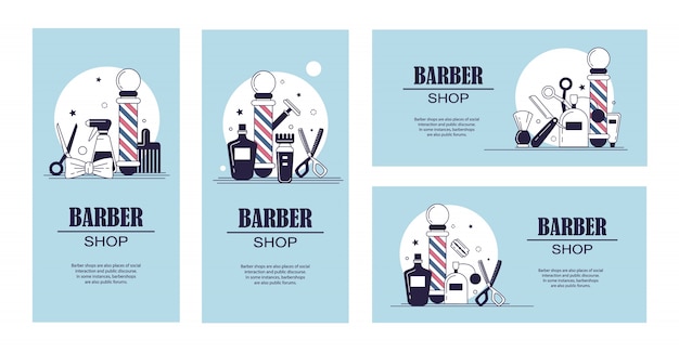 Barber banner collectie