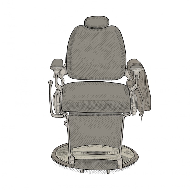 Barber chair illustration