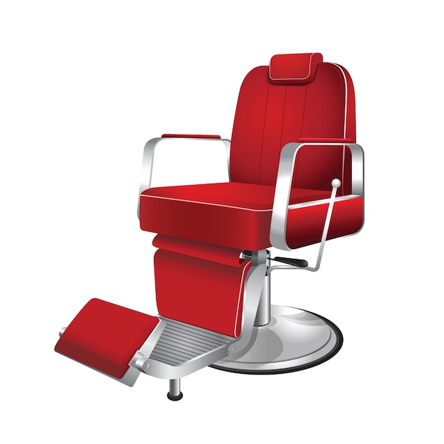 Vector barber chair vintage