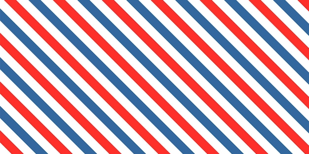 Barber colored liner background. blue red vector pattern. diagonal stripe pattern. eps 10