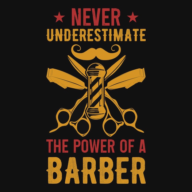 Barber graphic tshirt designs