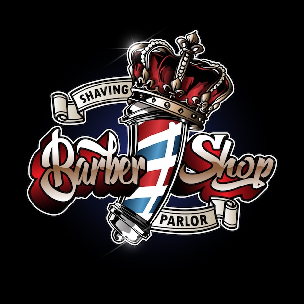 Barber pole logo