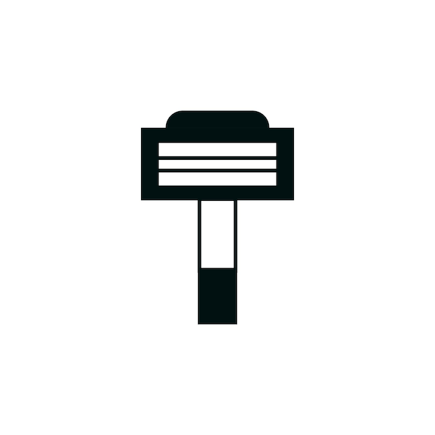 barber razor vector type icon