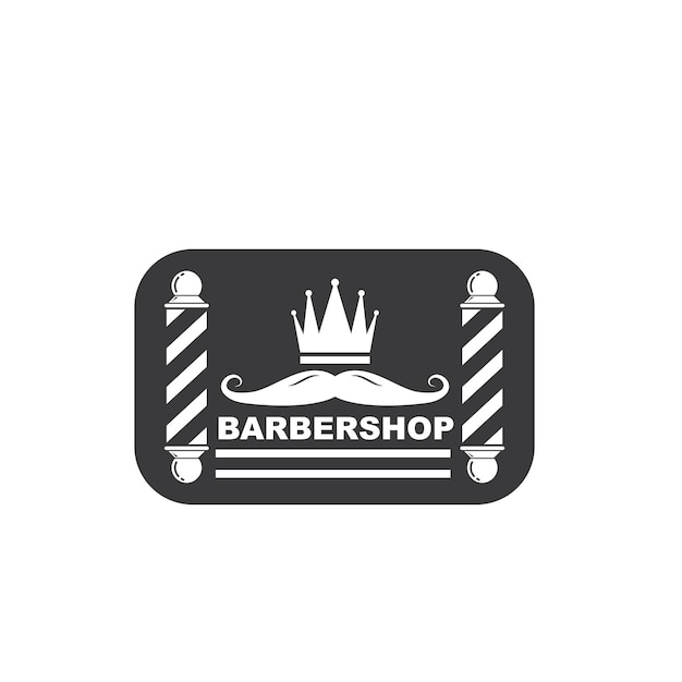 Barber shop icon logo vector icon template