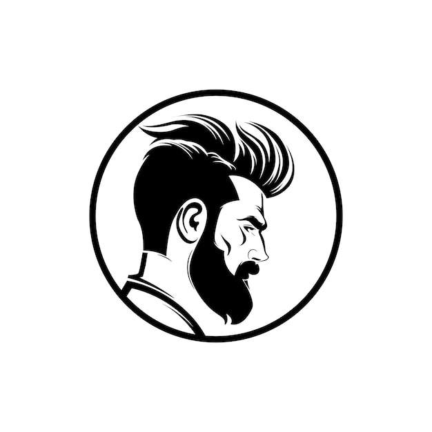 barber shop logo design