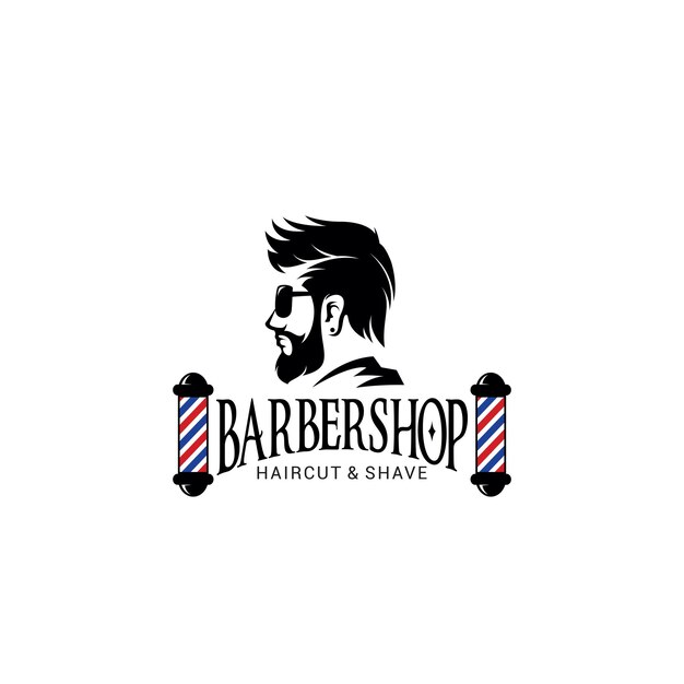 Barber Shop Logo Vector Template