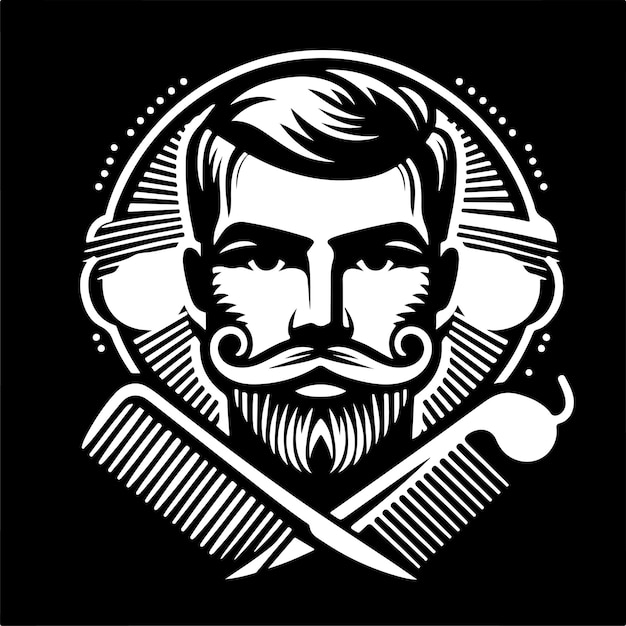 Vector barber shop logo