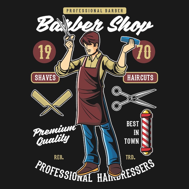 Vector barber shop