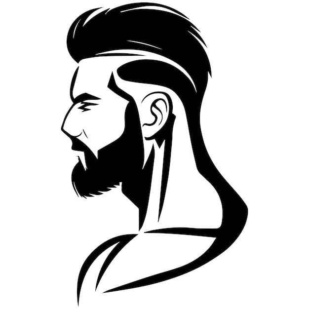 Vector barber vector logo