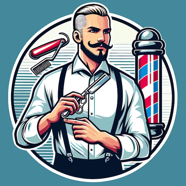 Hombre elegante sentado en una barbería, Free Photo #Freepik #freephoto  #vintage #personas #mano #moda