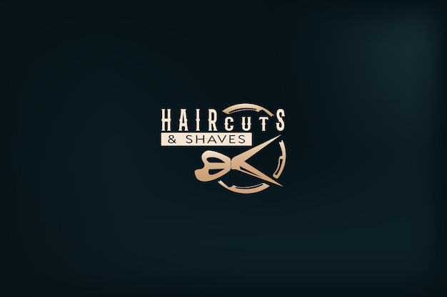 Barbershop barber haircuts salon emblems templates