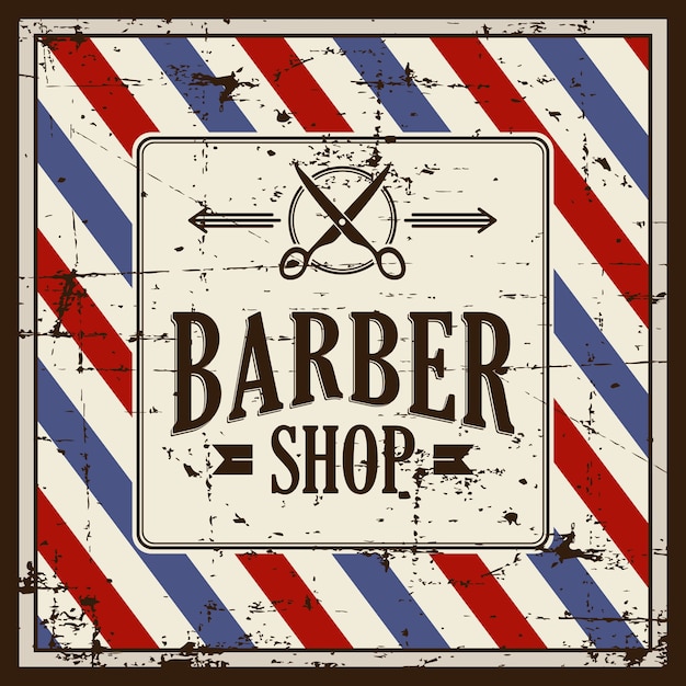 Vector barbershop barber shop sign signage