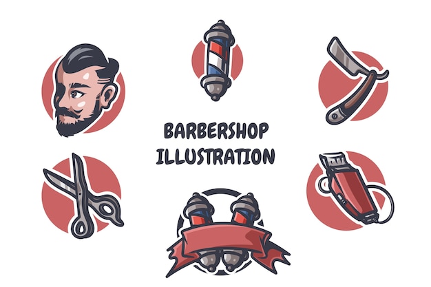 Vector barbershop illustration